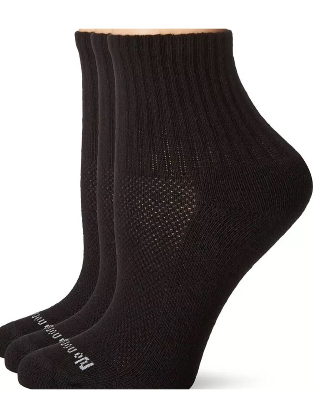 No Nonsense Women’s Cushioned Mini Crew Socks - Experience 4-10, Black 3 Pairs